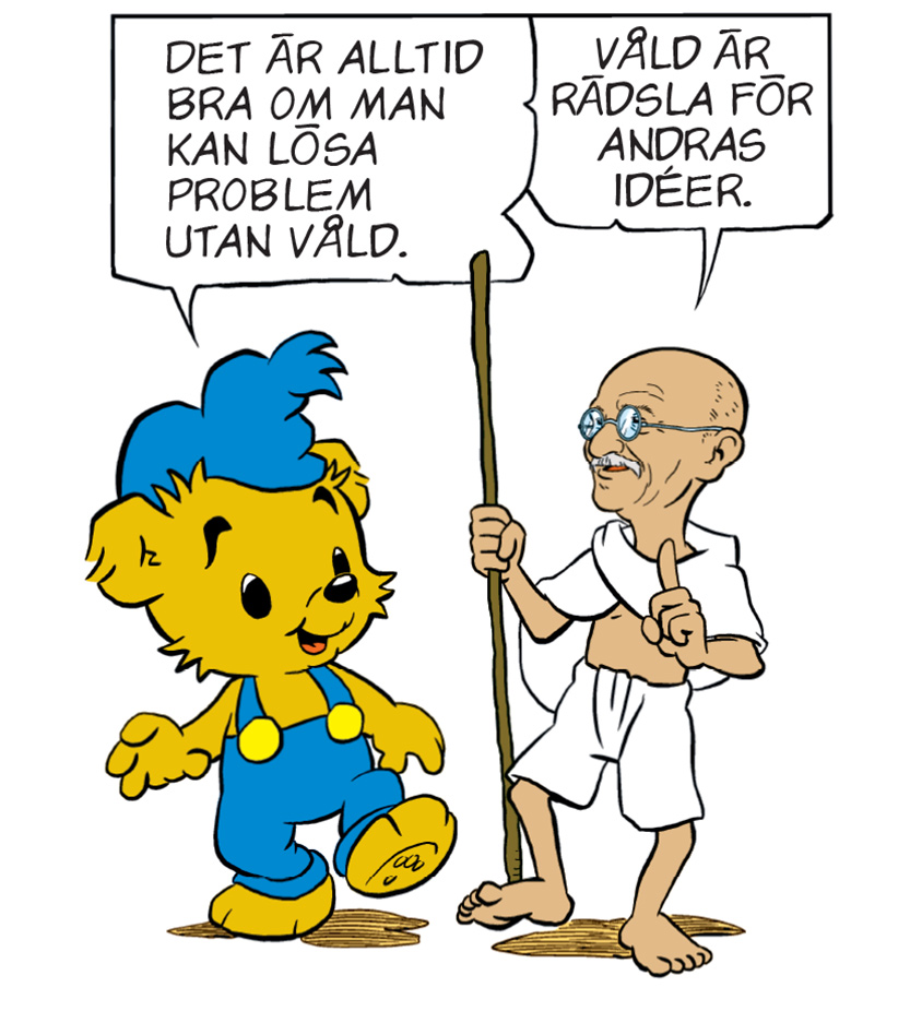 Bamse träffar Gandhi