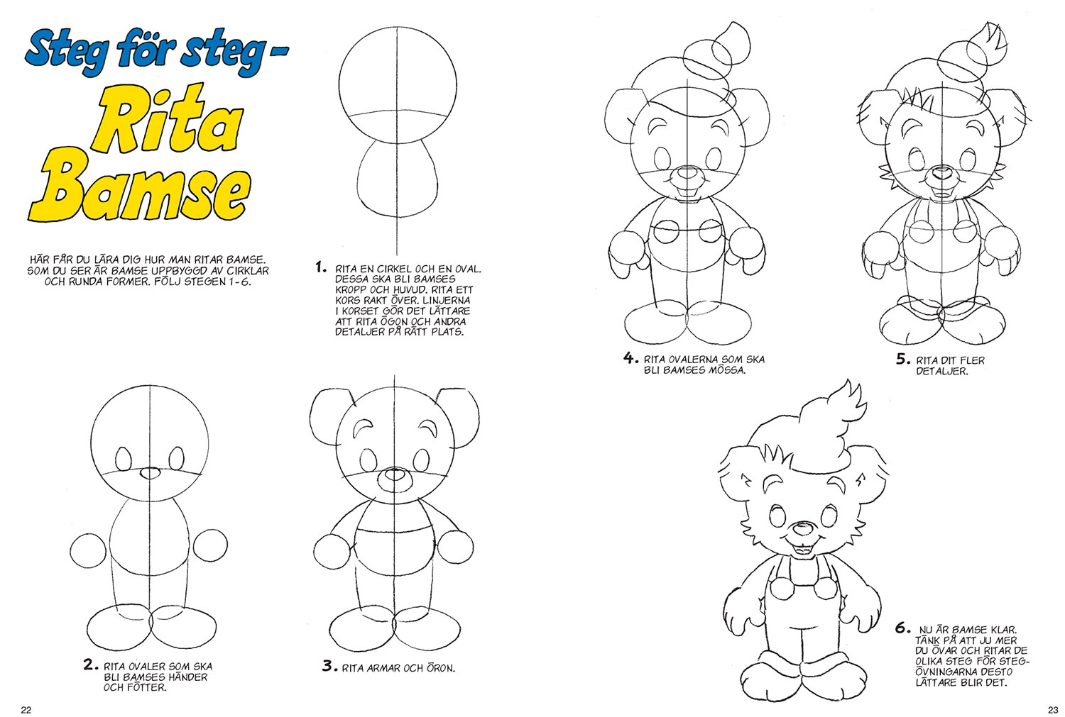 Uppslag från Bamse Kul att Lära nr 6