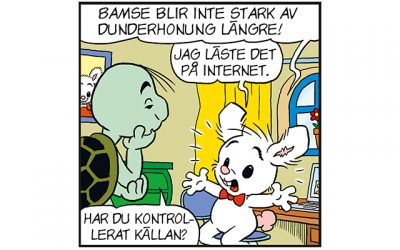 Bamse lär barn att vara mer källkritiska