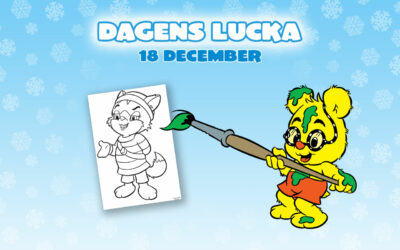 Julkalender 18 december: Målarbild att skriva ut