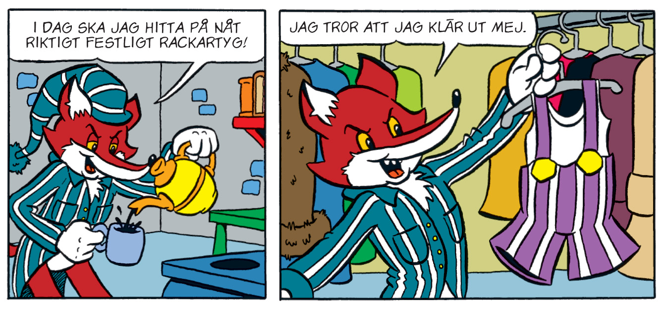 Bild från serie på Reinard Räv