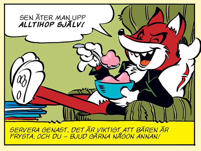 reinard räv äter glass