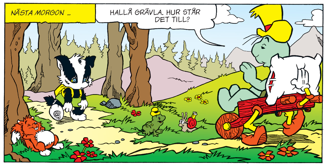 Bild från serie på Reinard Räv