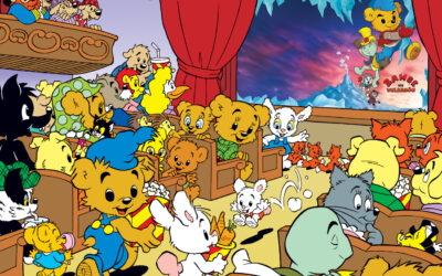 Buda hem en egen biovisning av ”Bamse och Vulkanön”!