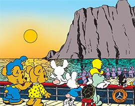 Bamse ser midnattssolen och får en svår fråga!