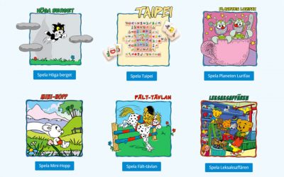 Spela roliga Bamse-spel!