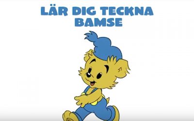 Lär dig teckna Bamse, Lille Skutt och Skalman