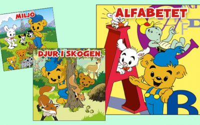Bamses skola om klockan, alfabetet och andra teman